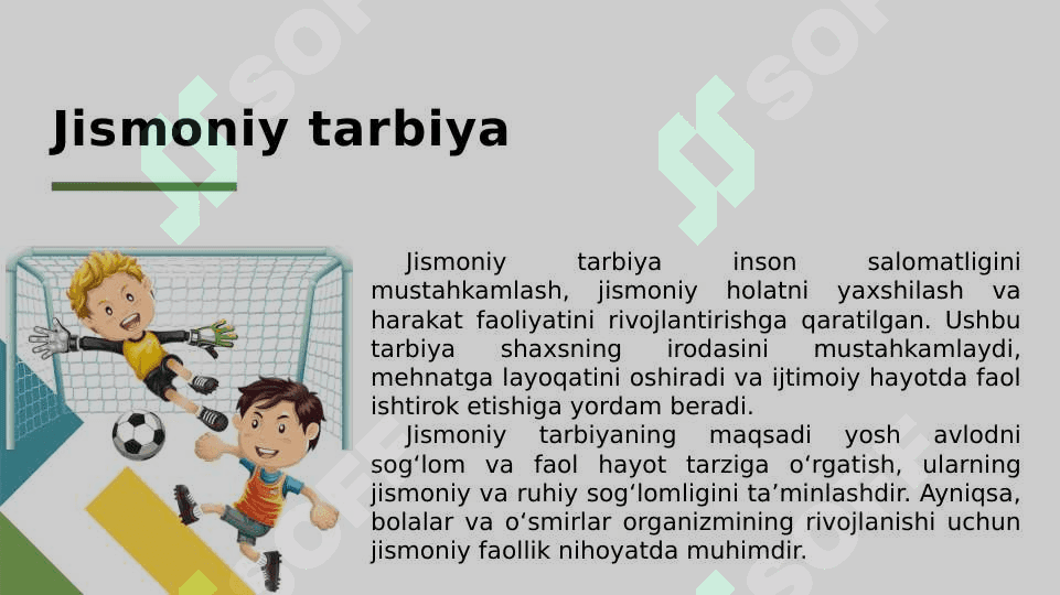 Mehnat, jismoniy tarbiya va estetik tarbiyalar 8