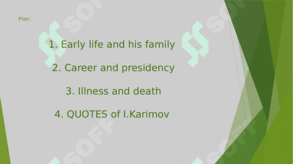 The first President of Uzbekistan 2