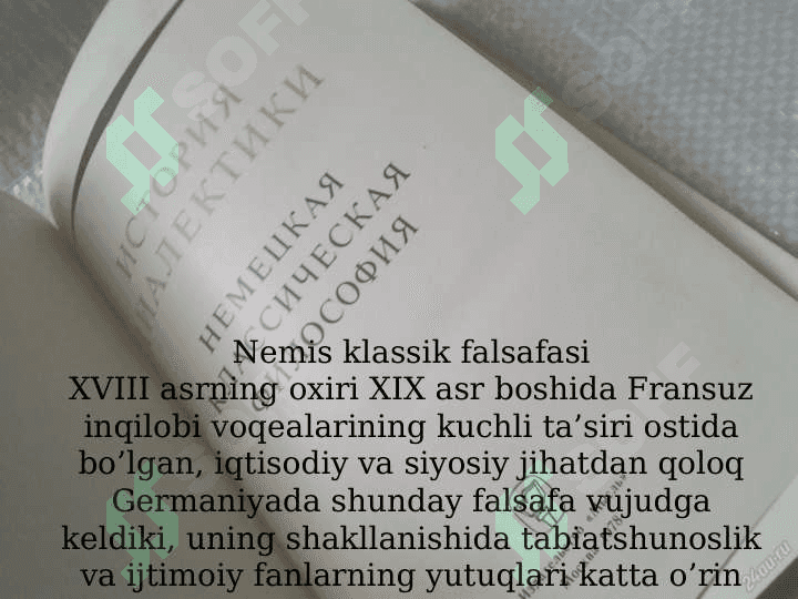 Nemis Klassik Falsafasi 2