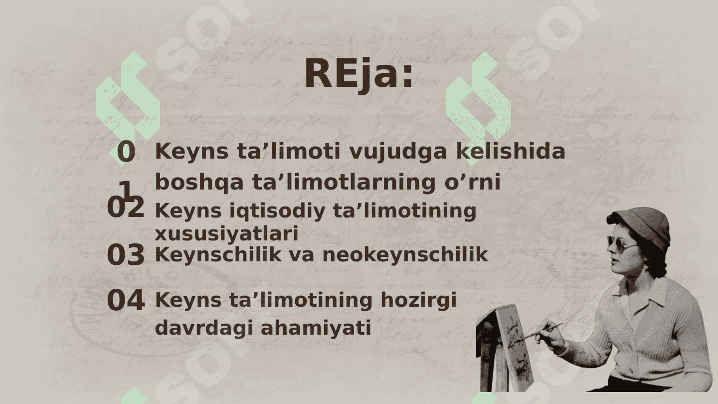 Jon Meynard Keyns ta'limoti va keynschilik 2