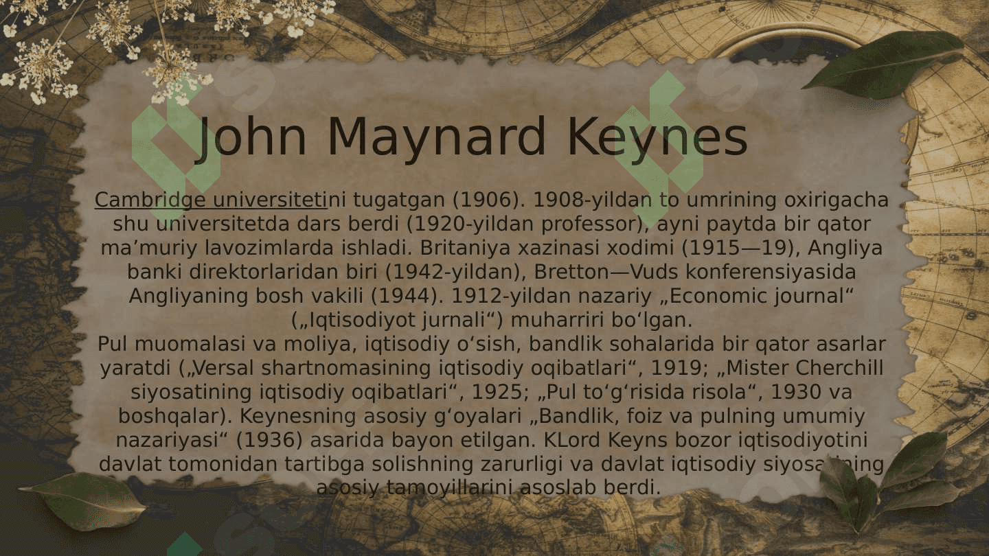 Jon Meynard Keyns ta'limoti va keynschilik 3