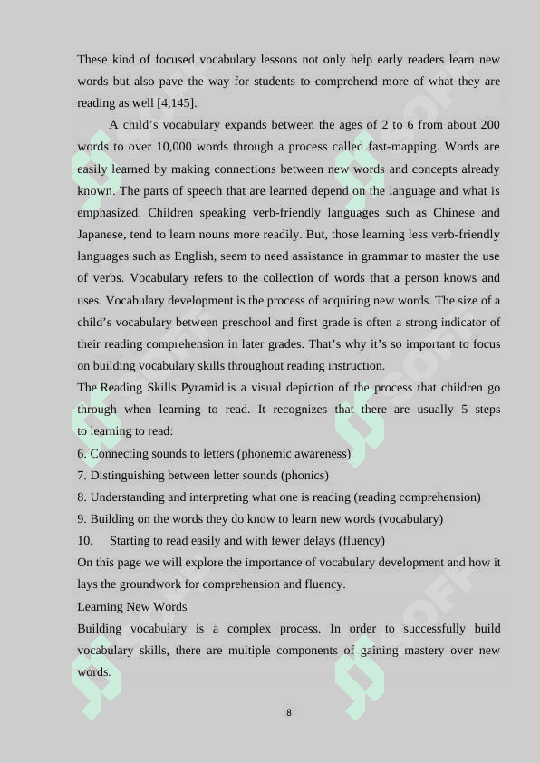 STRATEGIES FOR BUILDING VOCABULARY IN PRESCHOOLER 8