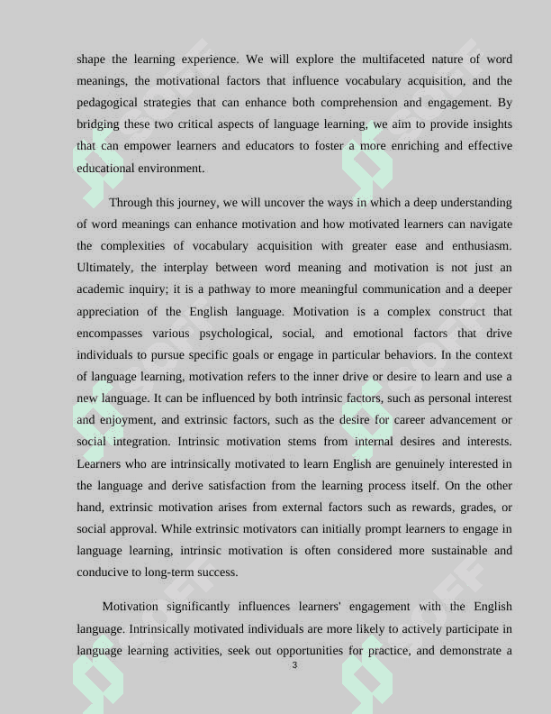 Word meaning and motivation in English 3