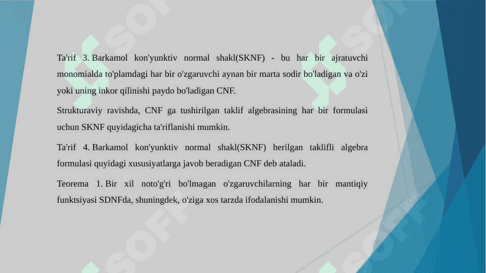 MDNSH VA MKNSH dagi fikriy ifodalar uchun kontakt-rele sxemalarini tuzish usullari. Analiz, sintez masalalari. 6