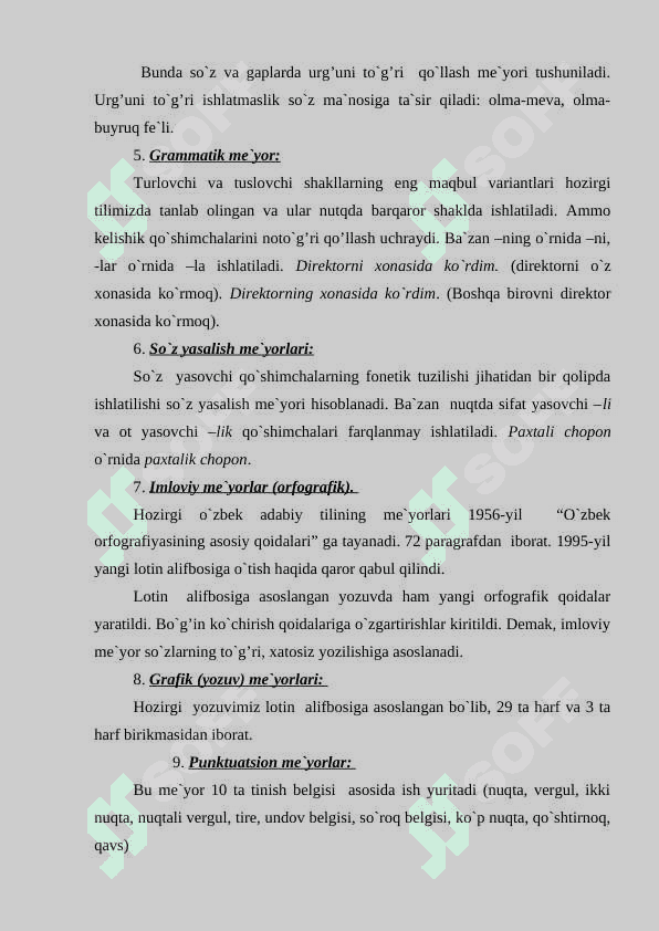 NUTQ MADANIYATI VA ADABIY TIL ME’YORLARI . refarat 6