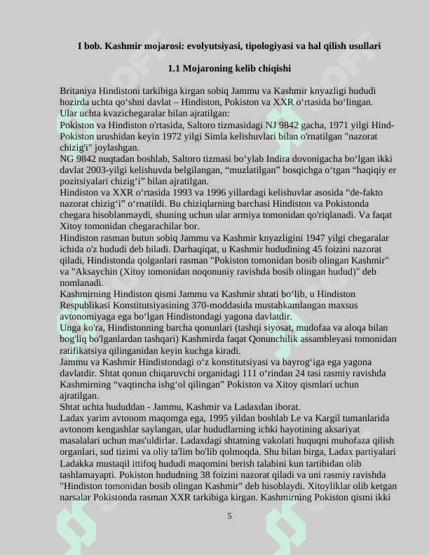 Kashmir mojarosi va uning tarixiy ildizlari 5