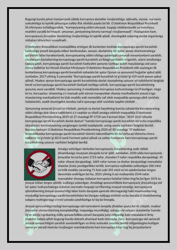 Korrupsiyaga qarshi kurash borasida xorijiy tajriba 3