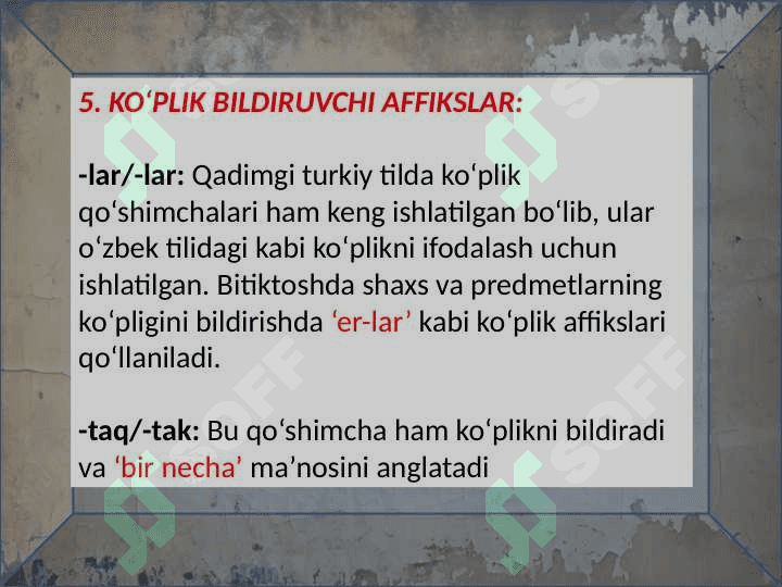 Kultegin bitiktoshidagi so’z yasovchi affikslar mavzusida tayyor slayd 8