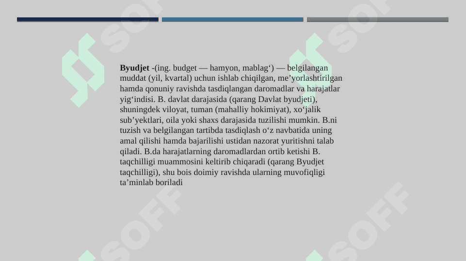 Byudjetlar munosabatlari hamda  qarzlar hisobi 4