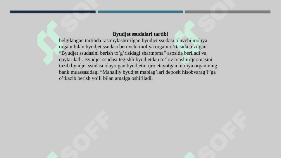 Byudjetlar munosabatlari hamda  qarzlar hisobi 6