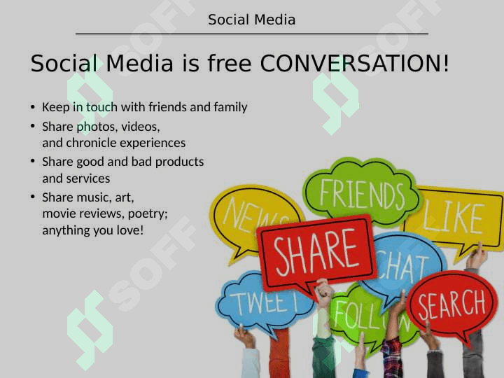 A social media message 3