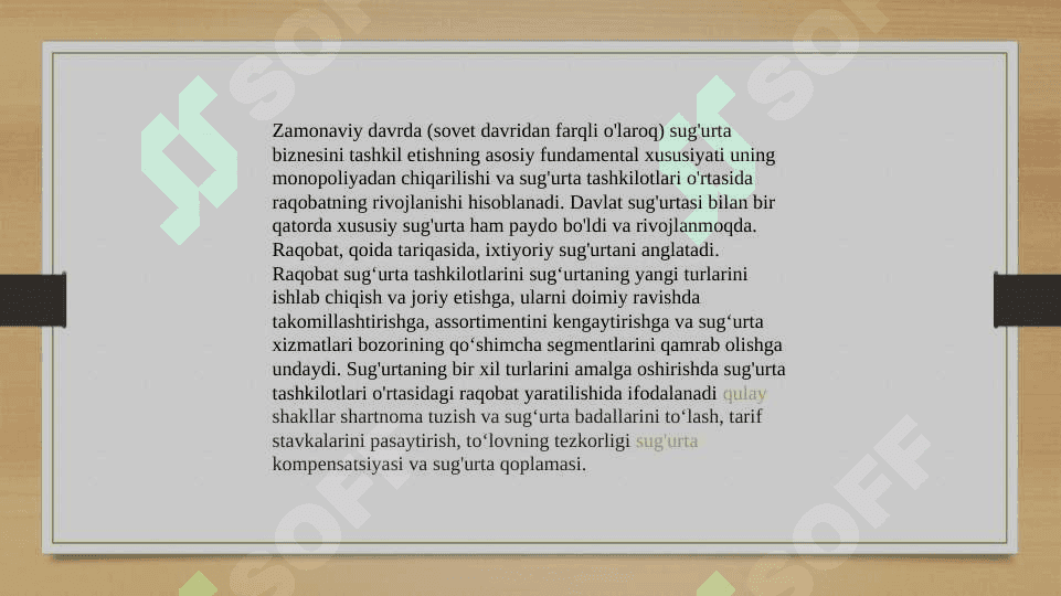 Sug'urta  bozorida raqobatining shakillanishi 3