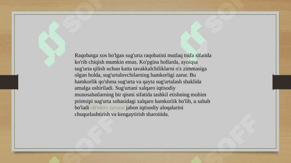 Sug'urta  bozorida raqobatining shakillanishi 4