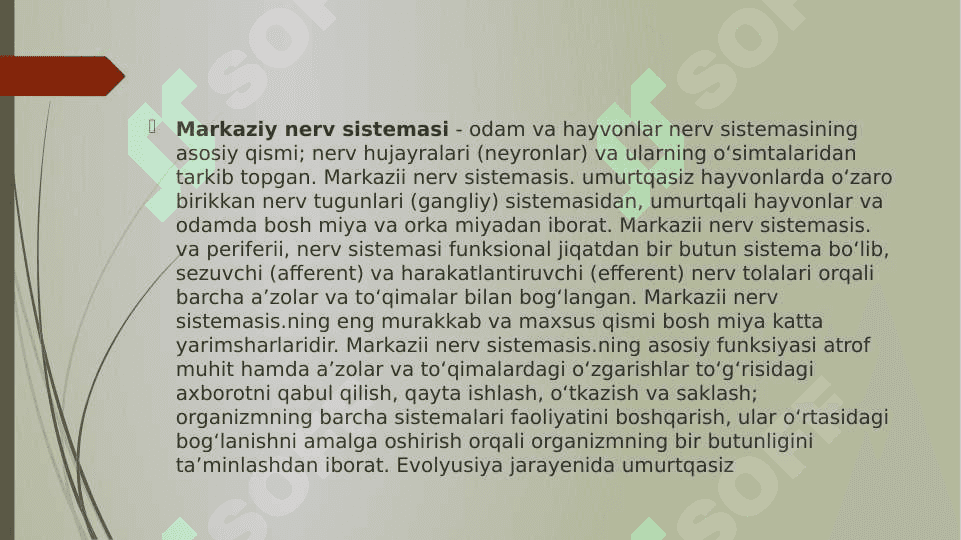 Asab markazlarining xususiyatlari 2