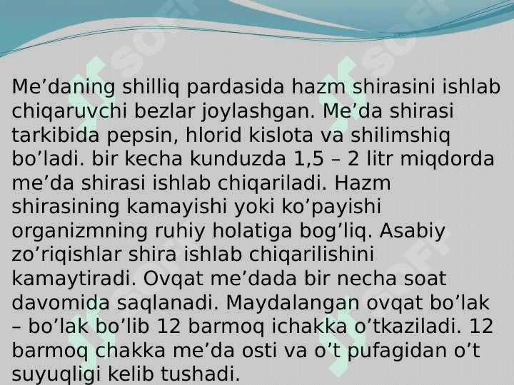 HAZM A‘ZOLARINING RENTGENANATOMIYASI VA RIVOJLANISH NUQSONLARI 5