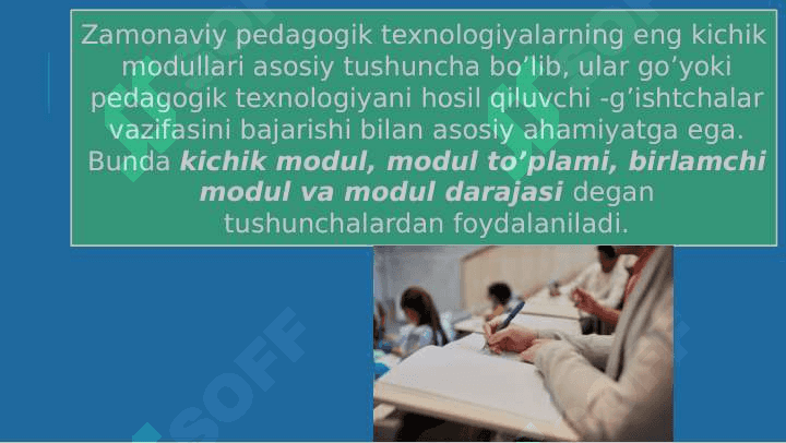 modulli o'qitish texnologiyalari 4