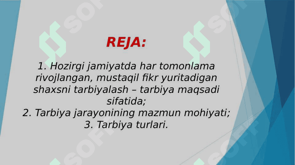 Tarbiya jarayonining mohiyati va mazmuni 2