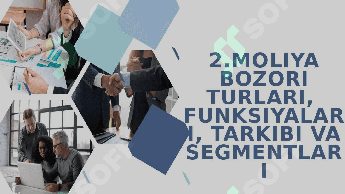 MOLIYA BOZORLARI VA INSTITUTLARI 4