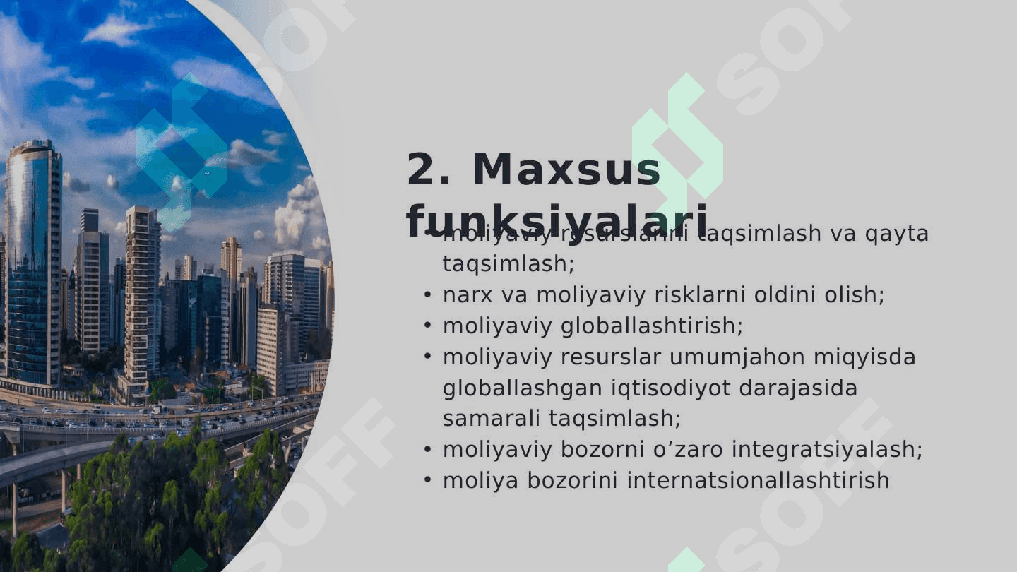 MOLIYA BOZORLARI VA INSTITUTLARI 7