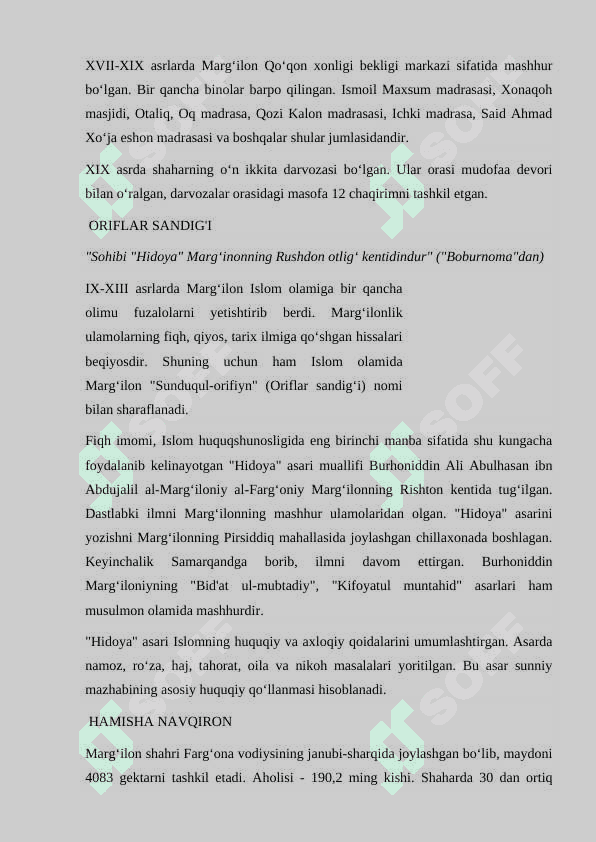 Marg’ilon toponimikasi va kelib chiqish tarixi 8