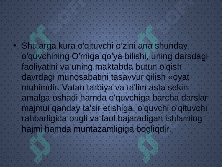 Tadqiqotlarni tashkil etishga qo`yiladigon talablar. 6