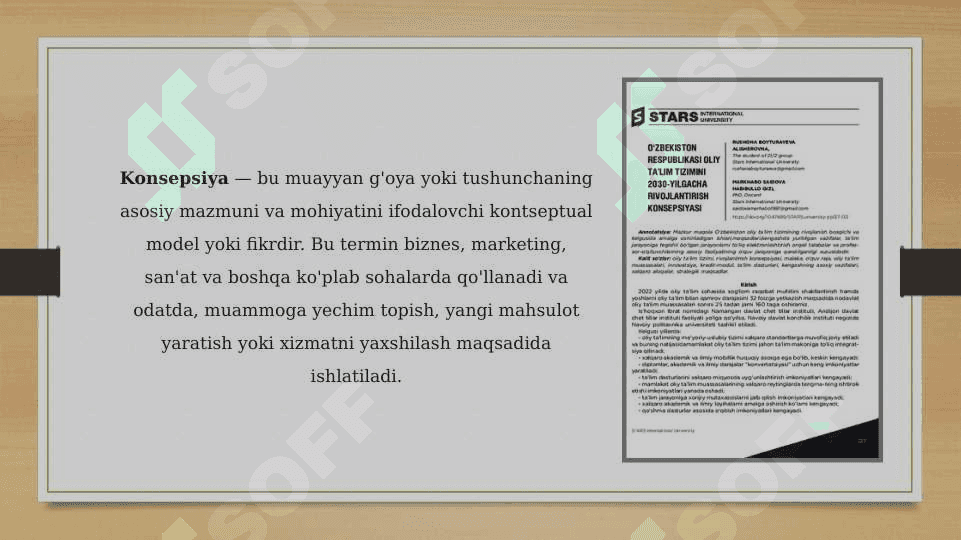 yangi kansepsiyaning realizatsiya jarayoni 2