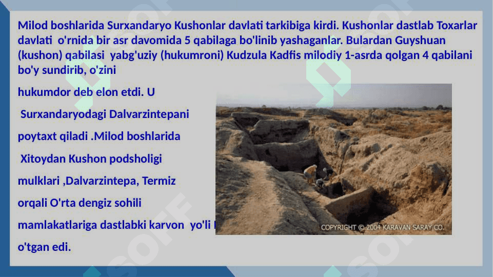 Kushon davlati boshqaruvi an'analari. Kushonlar davrida madaniyat 6