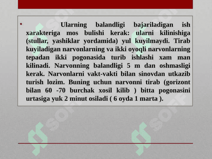 ELEKTR MONTAJ ISHLARIGA QO‘YILADIGAN TALABLAR. ELEKTR STANSIYALAR 3