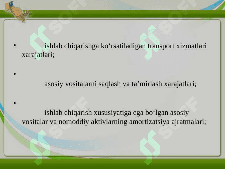 ISHLAB CHIQARISH USTAMA XARAJATLARI VA ULARNI TAQSIMLASH 3