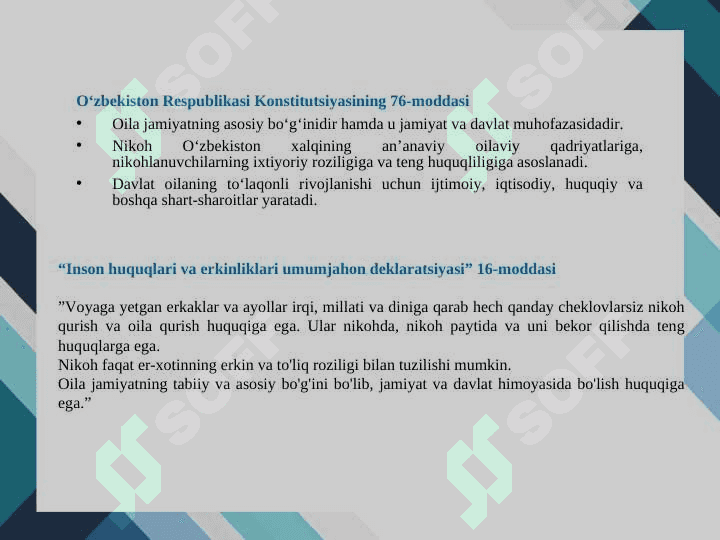 NIKOH TUZISH TARTIBI VA SHARTLARI. 5