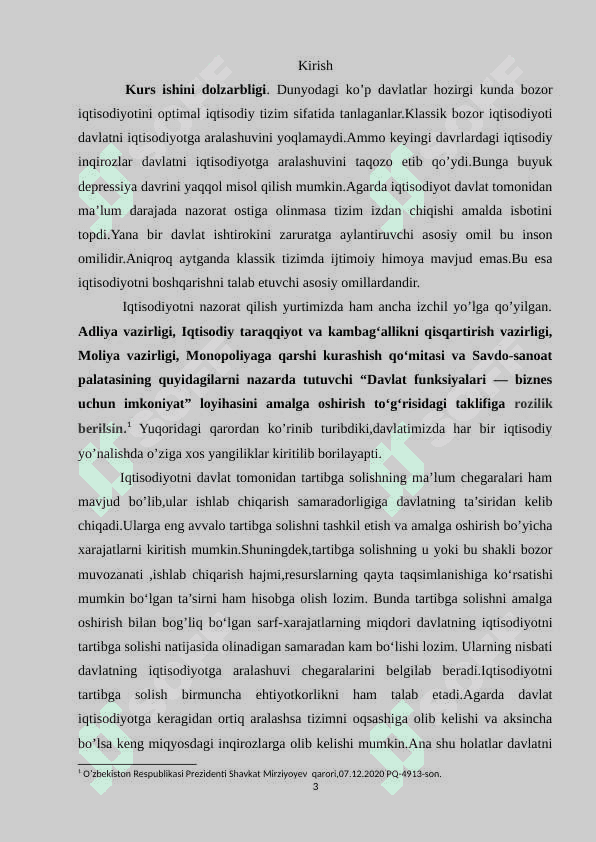 Iqtisodiyotni davlat tomonidan tartibga solish nazariyalar 3