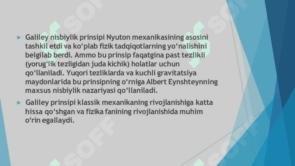 Nisbiylik nazariyasi asoslari 6