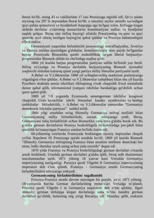 Germaniya va Italiyaning birlashtirilishi 2