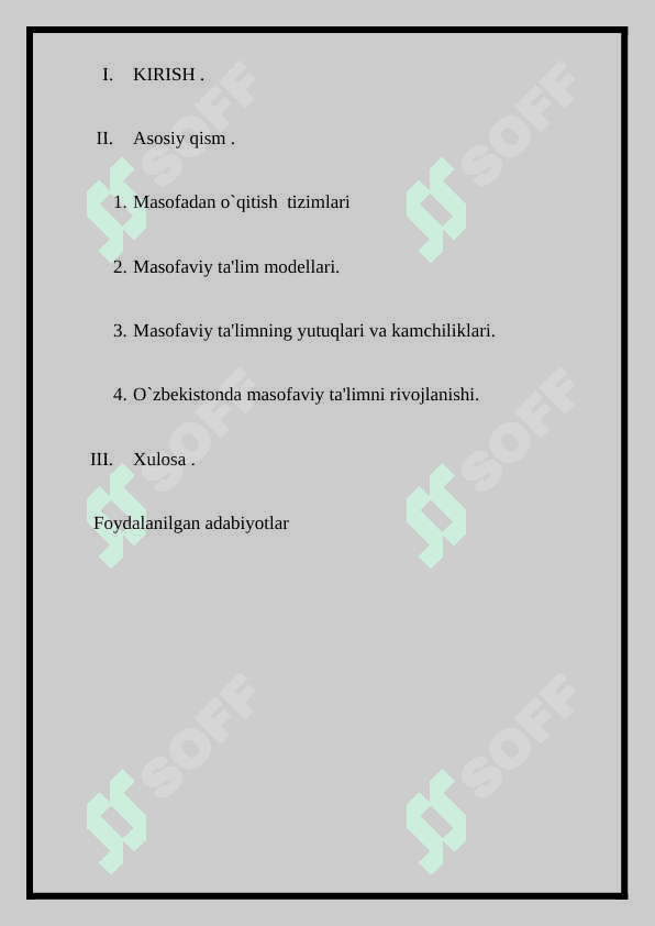Masofaviy ta’lim texnologiyalari 2
