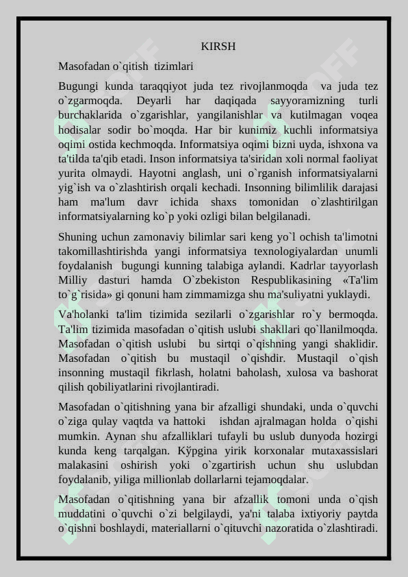 Masofaviy ta’lim texnologiyalari 3