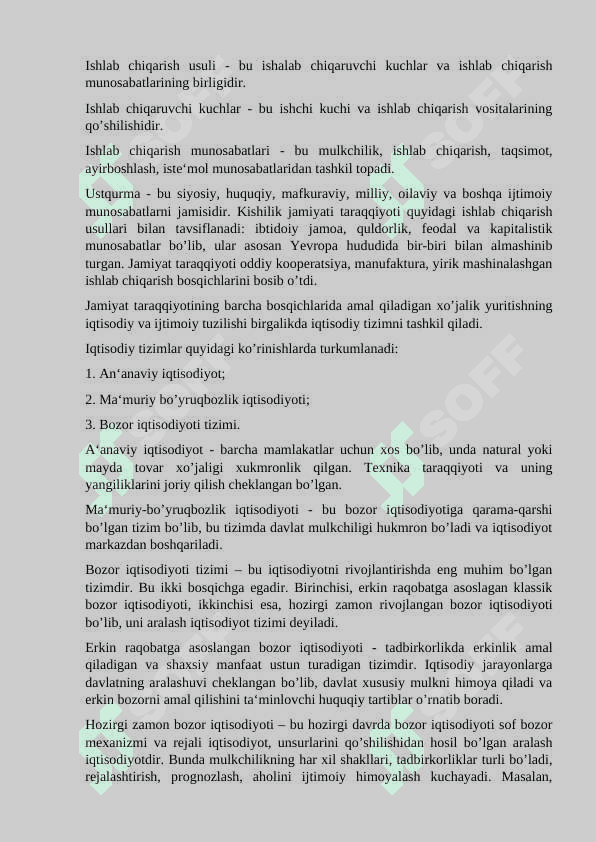 Iqtisodiy tizim modellari 3
