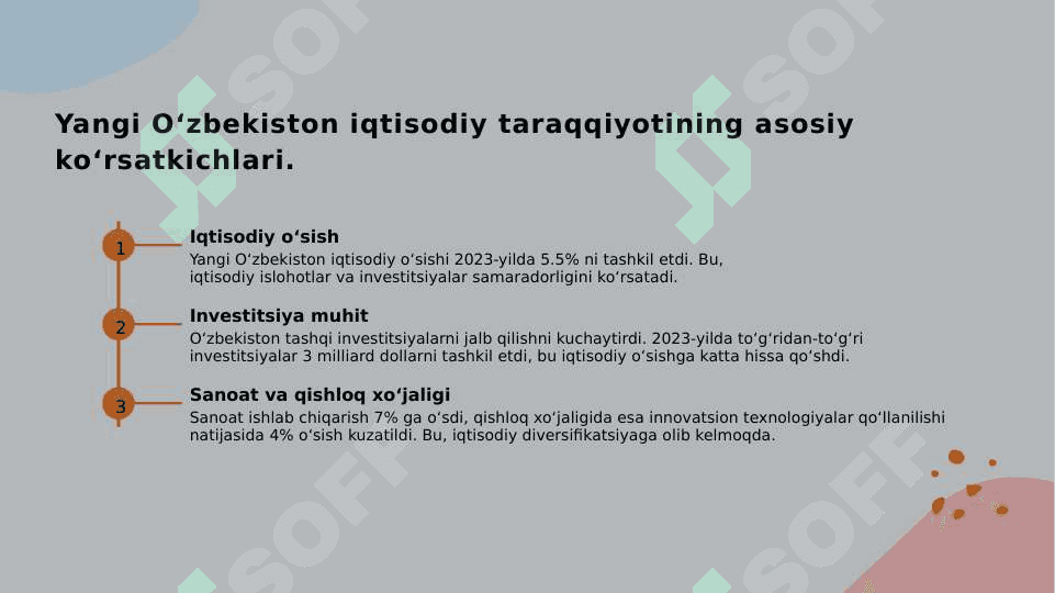 Yangi Oʻzbekiston ijtimoiy-siyosiy,iqtisodiy va madaniy hayotida roʻy berayotgan oʻzgarishlarning xalqaro reyting va indekslarda aks etishi 8