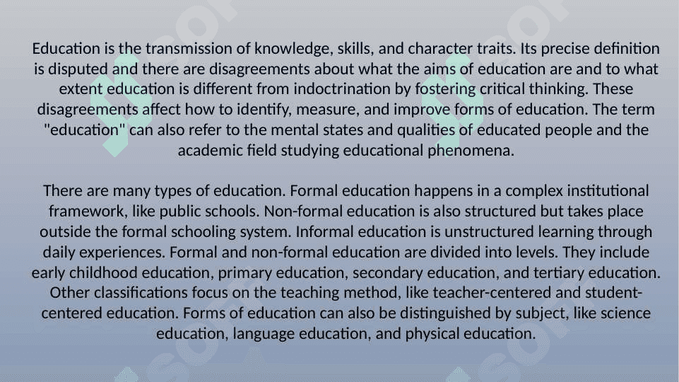 EDUCATION . A COMPARING SCHOOL ABROAD AND MY COUNTRY 2