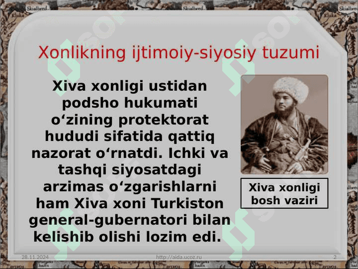 XIVA XONLIGIDA DAVLAT BOSHQARUV TARTIBLARI 2
