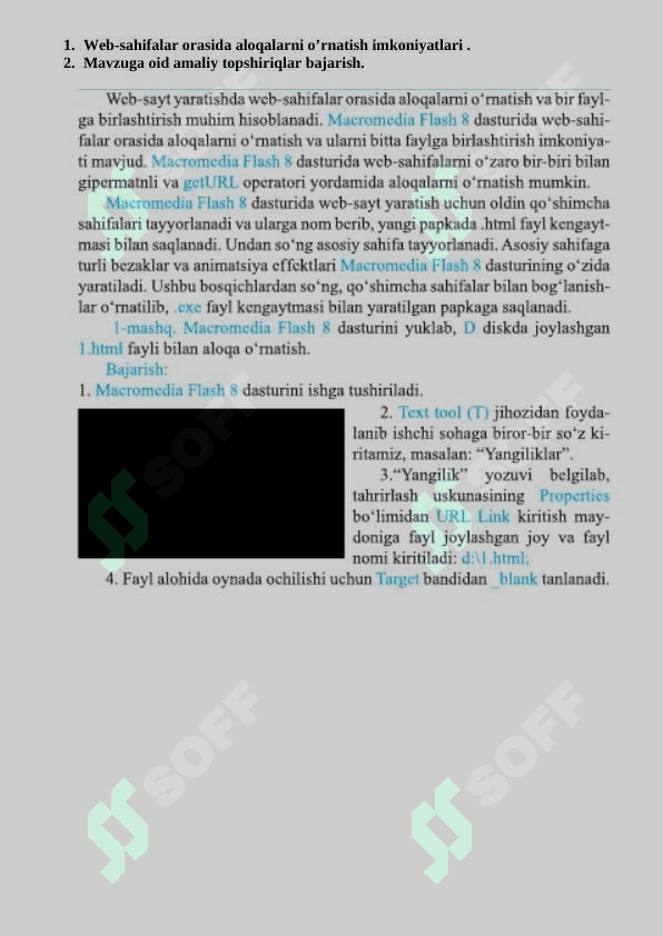 Web sahifalar orasida aloqalarni oʻrnatish imkoniyati 3