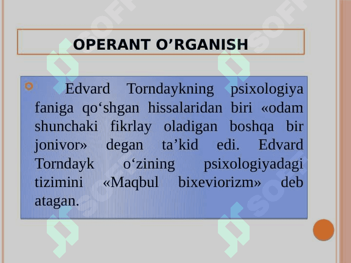 UOTSONNING BEXEVIORISTIK NAZARIYASI 6