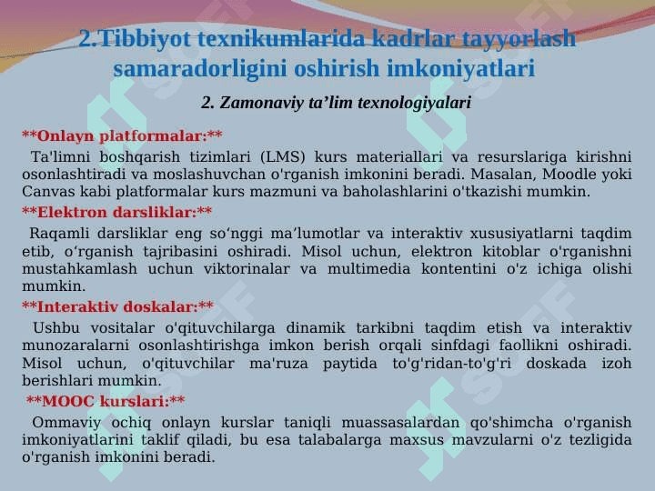 Tibbiyot texnikumlarida ta’lim samaradorligini oshirish 5