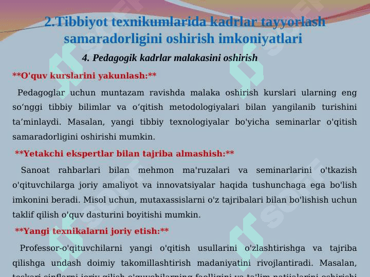 Tibbiyot texnikumlarida ta’lim samaradorligini oshirish 7