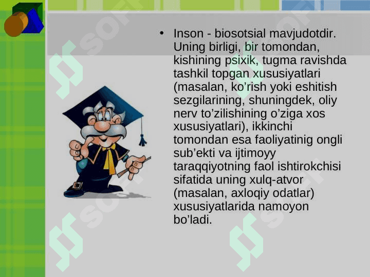 : INSON KAMOLOTINING PERSOGENETIK NAZARIYALARI. 4