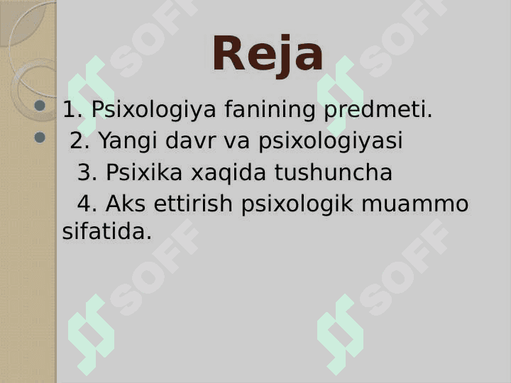 : " Rivojlanish psixologiyasi fanining predmeti va maqsadi" 3