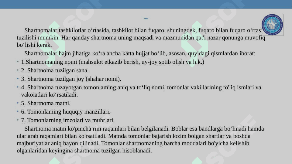DAVLAT TILIDA ISH YURITISH. HUJJATLAR 8