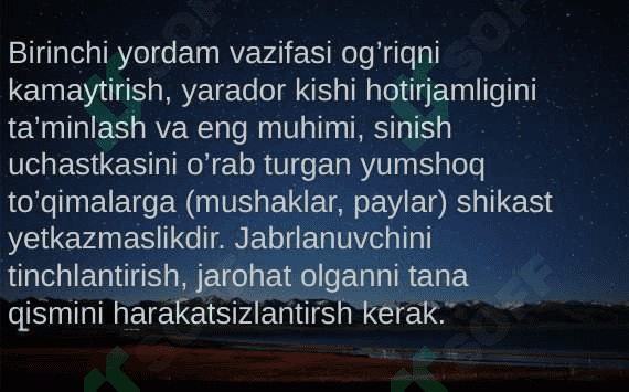 Favqulodda birinchi tez tibbiy yordam 4