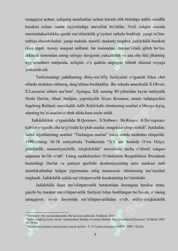 JADIDCHILIK MA’RIFATPARVARLIK HARAKATI TAKOMILIDA ABDULLA AVLONIYNING TARIXIY XIZMATLARI 4
