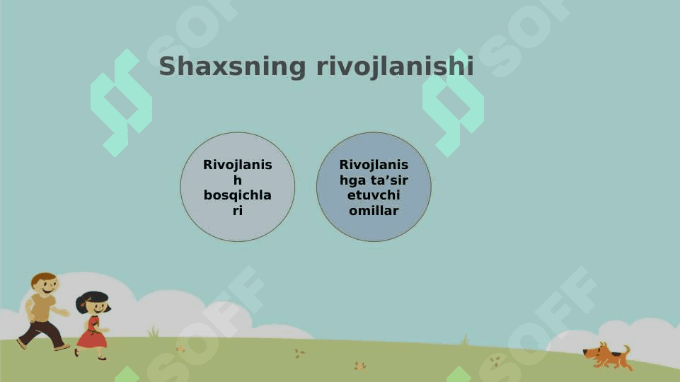Shaxsning rivojlanishi, tarbiyasi va ijtimoiylashuvi 8