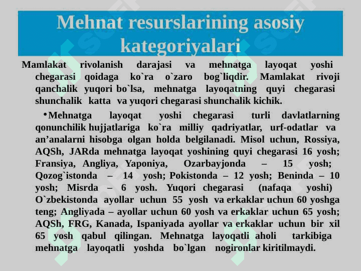 MEHNAT BOZORI STATISTIKASI 8